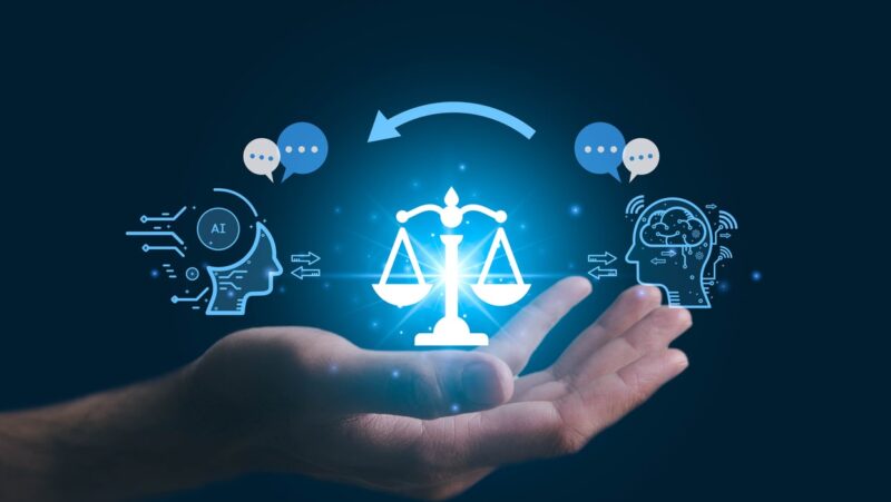 AI ethics or AI Law concept.