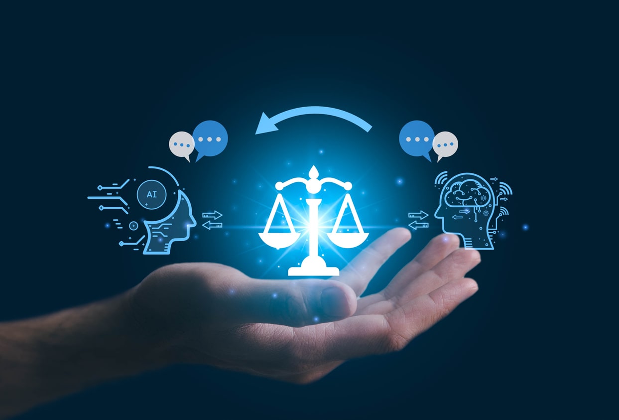 AI ethics or AI Law concept.