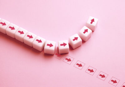 Deviation from the plan, path or norms.