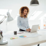 Businesswoman Working In Her Office.